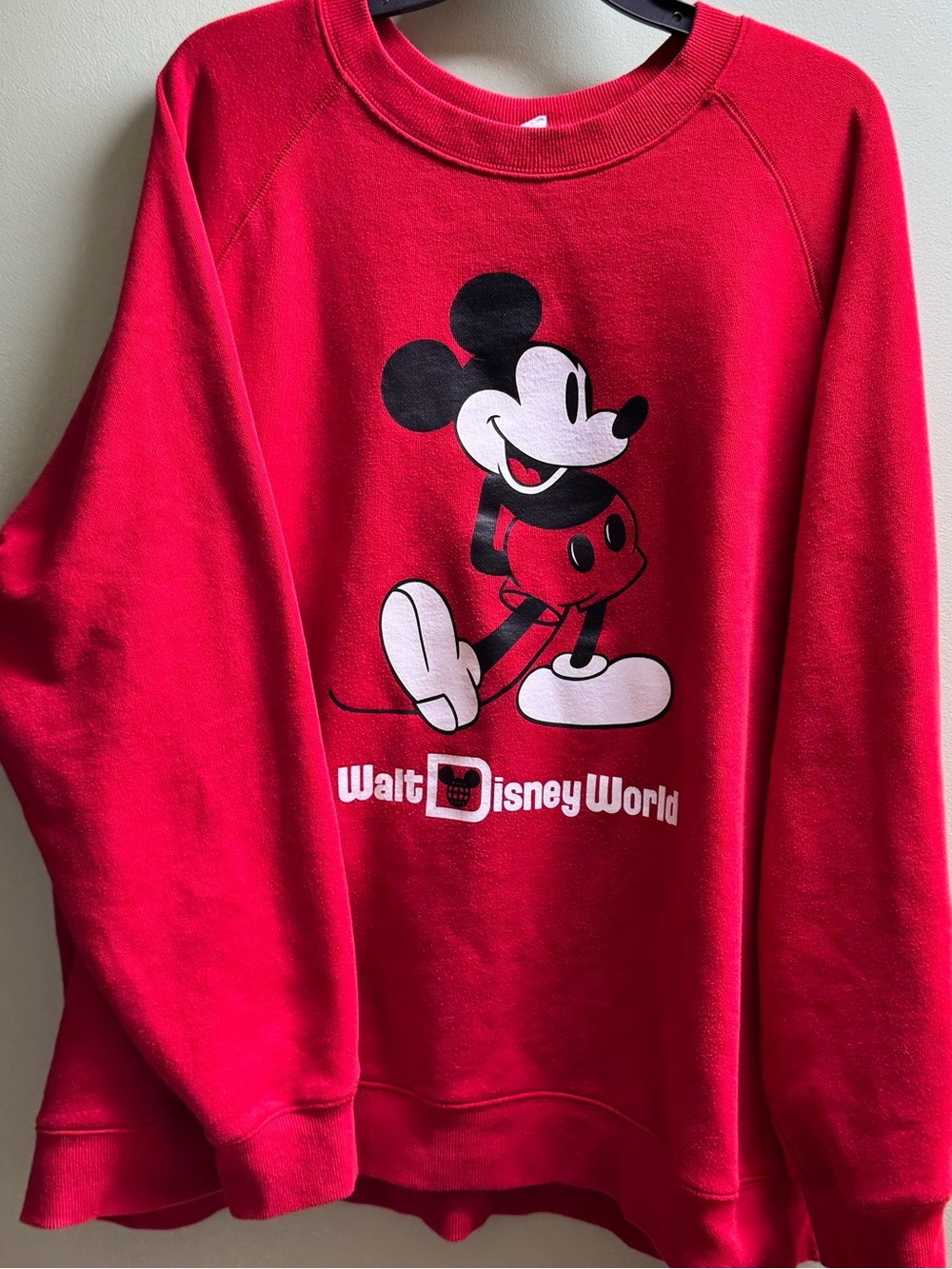 Disney Parks Authentic Standing Icon Mickey Mouse Crewneck Sweatshirt 3XL